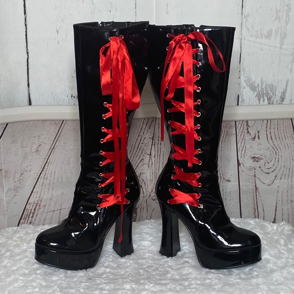 Red Bow Boots